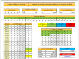 Planilha Da Quina Dezenas Com Garantia De Terno Em Jogos Lotocerta